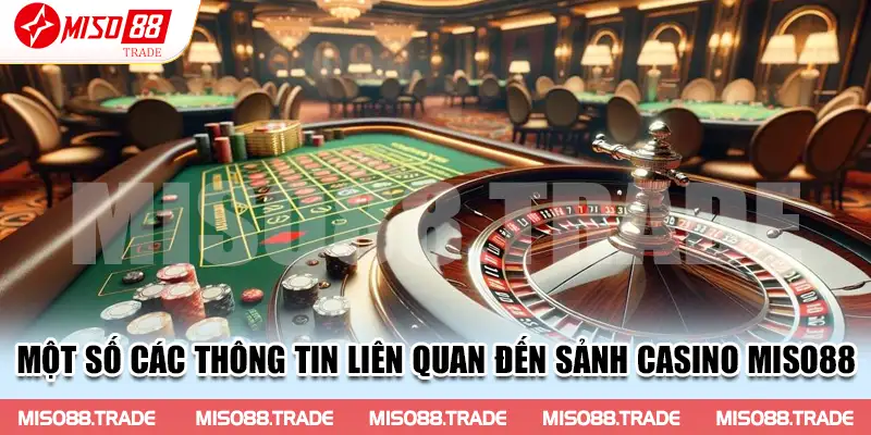 Một số các thông tin liên quan đến sảnh Casino Miso88